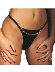 BDSM Γυναικείο εσώρουχο με διακοσμητική αλυσίδα