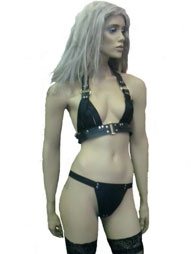 BDSM Γυναικείο σετ που περιλαμβάνει ένα σουτιέν και ένα στρινγκ