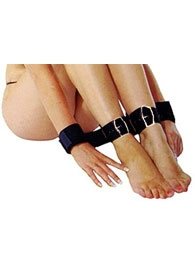 BDSM Δερμάτινο σετ δεσίματος για αστραγάλους και χέρια