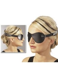 BDSM Μάσκα από δέρμα και ολικής κάλυψης των ματιών