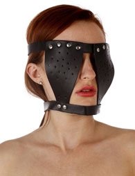 BDSM Δερμάτινη μάσκα διακριτικής κάλυψης ματιών