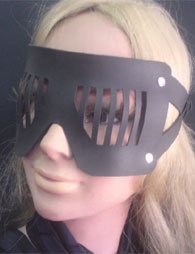 BDSM Δερμάτινη μάσκα διακριτικής ορατότητος