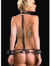 BDSM Δερμάτινο σετ δεσίματος με επιλογές ευχαρίστησης