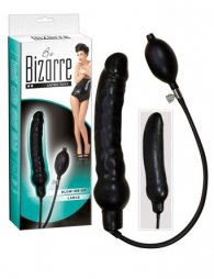 You2Toys Blow me up Latex Dildo Large Black 17cm