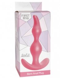 Plug-Anal Plug Bent Anal Plug Pink 11,5