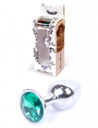 Plug-Jewellery Silver PLUG- Green 7 εκ