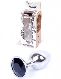 Plug-Jewellery Silver PLUG- Black 7 εκ