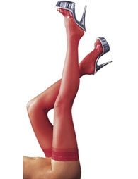 Κόκκινες κάλτσες και με δαντέλα