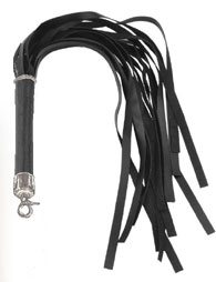 BDSM Μαστίγιο από δέρμα και με μήκος 55 cm
