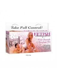 PIPEDREAM FETISH FANTASY  PINK CHEETAH BONDAGE KIT