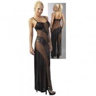 Φόρεμα Μαύρο με Διαφάνειες