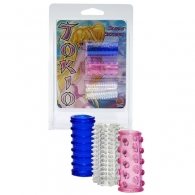 You2Toys Tokio Silicone Cock Rings Blue / Pink / White