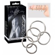 You2Toys Steel Cock Rings Silver 5pcs