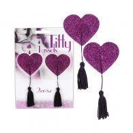 Αυτοκόλλητα Στήθους Καρδιά με Κορδόνι