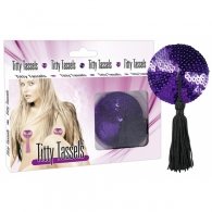 Κόσμημα στήθους "Titty Tassels" μοβ