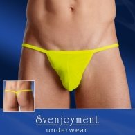 Svenjoyment Underwear Ανδρικό Στρινγκ Νέον Κίτρινο