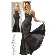 Cottelli Collection Φόρεμα Μακρύ Μαύρο "Γοργόνα"