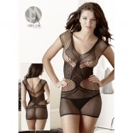 Μίνι Ιδιαίτερο Φόρεμα Διχτυωτό με Σχέδιο