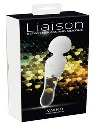 Liaison Between Glass and Silicone Wand Led Vibrator 21.5cm