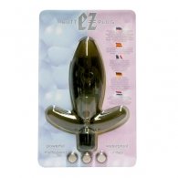 Seven Creations EZ Πρωκτική Σφήνα με Δόνηση σε Μαύρο χρώμα 11cm