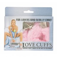 Ροζ Χειροπέδα με γουνάκι