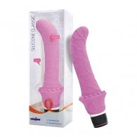 Ομοίωμα Πέους "Silicone Classic G-Spot Vibrator 23 cm" ροζ