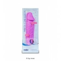 Δονητής σιλικόνης 15cm με φλέβες σε ροζ χρώμα