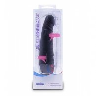 Κυρτός δονητής σιλικόνης 15cm σε μαύρο χρώμα