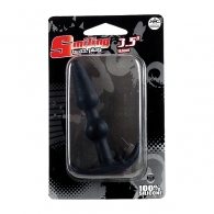 Πρωκτιλή Σφήνα Smiling ButtPlug Silicone 9 cm μαύρο χρώμα