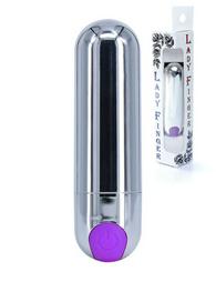 Vibrator-Strong Bullet Vibrator Silver/Purple USB 10 Function