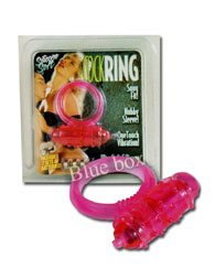 Ροζ δακτυλίδι από σιλικόνη 30 mm με δόνηση