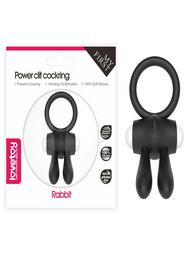 Lovetoy My First Power Clit Cockring Rabbit Black