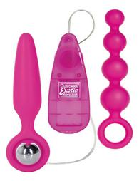 Booty Call Booty Vibro Kits Πρωκτική Σφήνα με Δόνηση Ροζ 11.5cm
