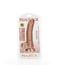 RealRock Ρεαλιστικό Dildo με Όρχεις και Βεντούζα Flesh 20.5cm