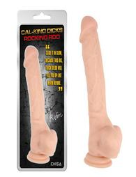 Chisa Cal-king Dicks Rocking Rod 25.5cm Flesh