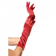 Leg Avenue Red Satin Harlequin Elbow Length Gloves