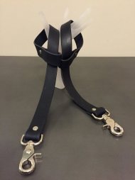 BDSM Xειροπέδες με φάρδος 3 cm και με μεταλλικούς γάντζους στις