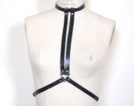 BDSM Δερμάτινο γυναικείο αξεσουάρ με περιλαίμιο