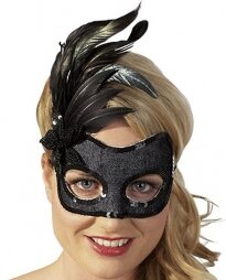 COTTELLI COLLECTION BLACK MASK