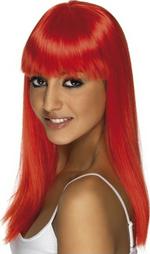 Glamorous Red Light Wig