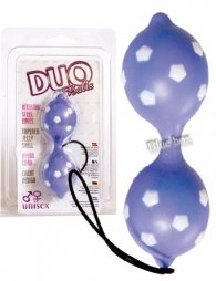 Δύο μπίλιες μπλε ενωμένες με μήκος 11 cm από jelly::