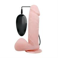 Vibrator Realist Rotating & Vibrating Dong Flesh 19 Cm