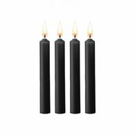 Set of 4 Black Wax Teasing Candles