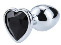 Anal Plug Hearty Buttplug Small Silver / Black Passion Labs