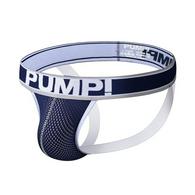 Bikini Sexy Suspender Men Blue / White Pump XXL