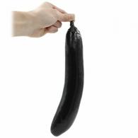 Dildo Eggplant PVC Black 30 Cm Guilty Toys