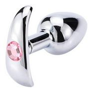 Dop Anal Metalic Small Anchor Base Cristal Roz 7 Cm Mokko Toys