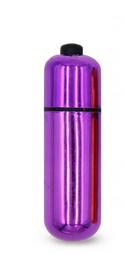 Bullet Vibrator Ava, 10 Moduri Vibratii, ABS, Mov Metalizat, 5.5