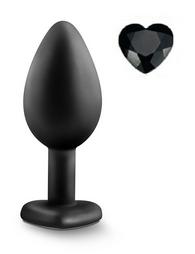 Anal Plug Brighty, Small, Silicone, Black/Black, Mokko Toys