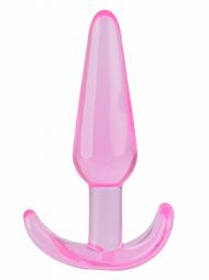Dop Anal T-Plug Smooth, Roz, 11 cm